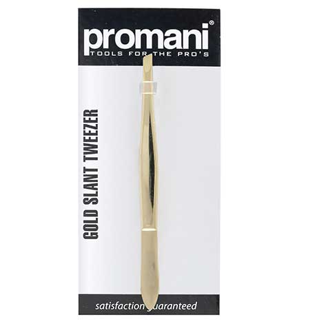 [PR-923] Promani Gold Slant Tweezer