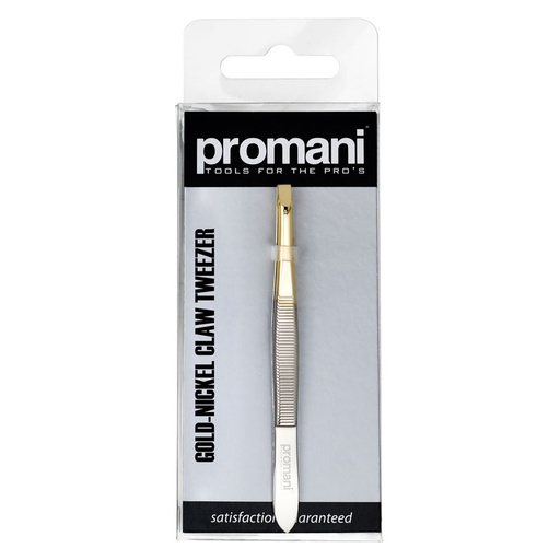 [PR-918] Promani Gold-Nickel Claw Tweezer
