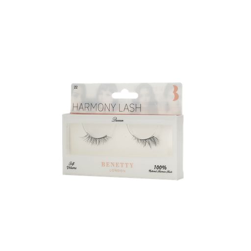 [LA-22] رموش هارموني طبيعية 100%، 22